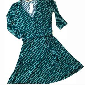 Faux wrap dress